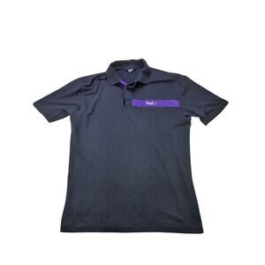 FedEx Federal Express VF Imagewear Employee Uniform Shirt Size XL Black